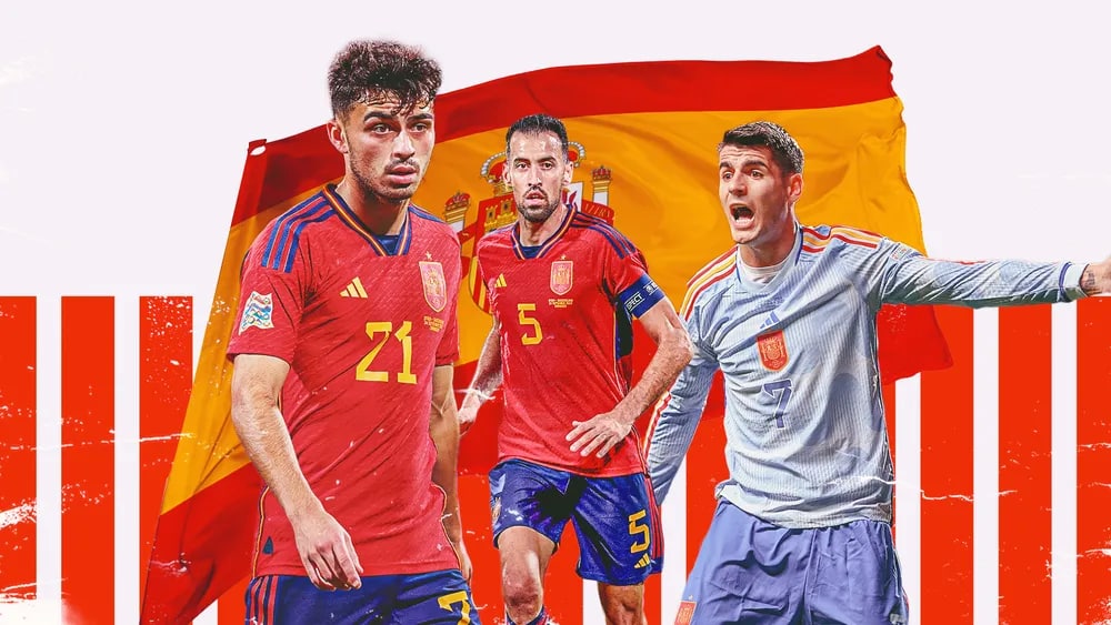 پوستری از تیم ملی فوتبال اسپانیا