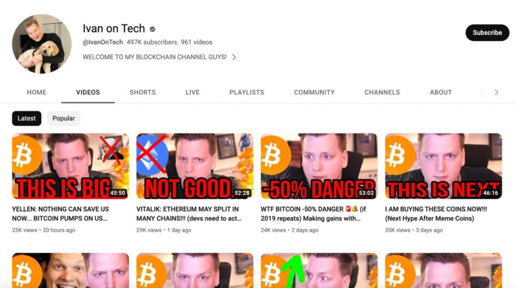 کانال یوتیوب Ivan on Tech