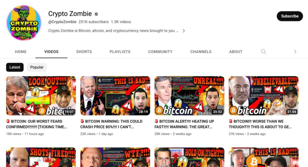 کانال یوتیوب Crypto Zombie