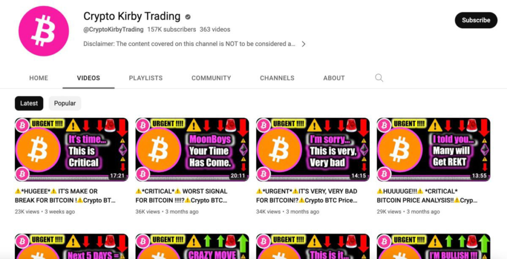 کانال یوتیوب Crypto Kirby