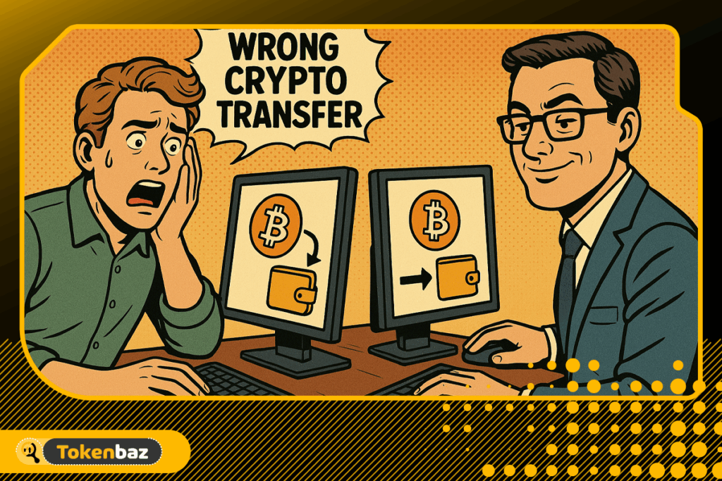 انتقال اشتباه ارز دیجیتال