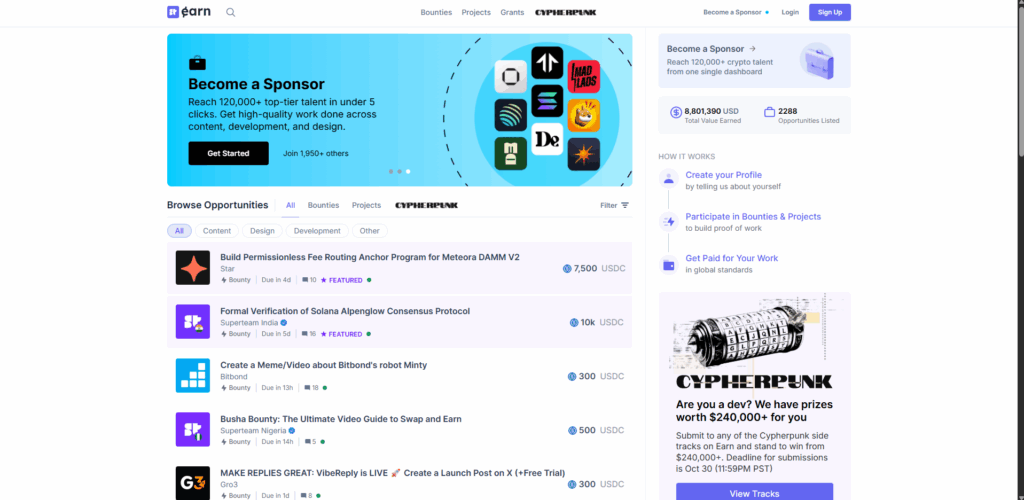 سایت Superteam Earn